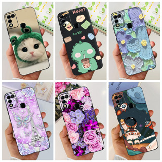 เคสโทรศัพท์มือถือ ซิลิโคนนิ่ม TPU ลายไดโนเสาร์ แมวน่ารัก สําหรับ Infinix Hot 11 Play Hot11 X662 X662B X689F