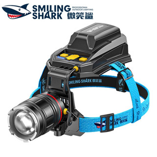 Smilingshark TD1127 ไฟคาดหัว ไฟหน้า LED M77 สว่างมาก 4500lm ซูมได้ 3 โหมด Type-C กันน้ํา สําหรับตั้งแคมป์ เดินป่า ตกปลา