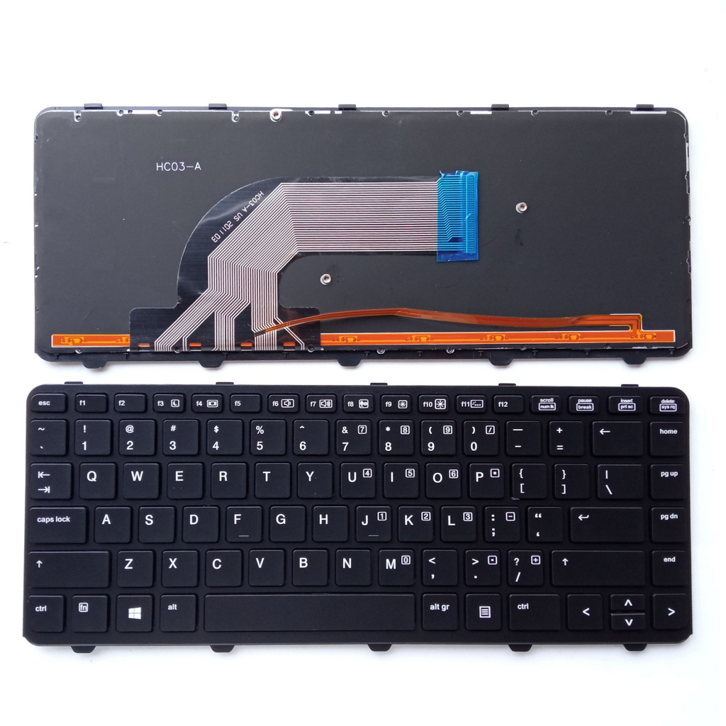 แป้นพิมพ์ US สําหรับ HP PROBOOK 440 G0 440 G1 445 G1 440 G2 445 G2 430 G2 สีดํา Backlit