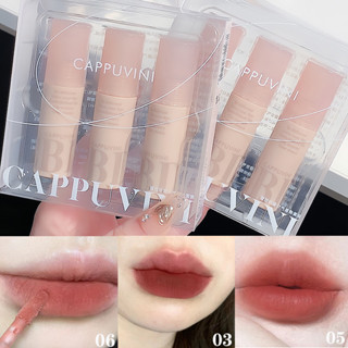 D&amp;y Cappuvini ลิปสติก เนื้อแมตต์กํามะหยี่ ธรรมชาติ กันน้ํา ติดทนนาน สไตล์เกาหลี สีแดง สีชมพู