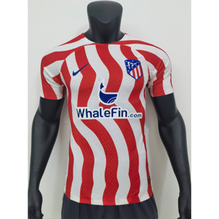 เสื้อกีฬาแขนสั้น ลายทีมชาติฟุตบอล Atletico Madrid 22 23 Player ชุดเหย้า เกรด AAA สําหรับผู้ชาย