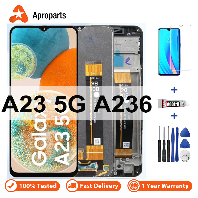 LCD สําหรับ Samsung Galaxy A23 5G A236 A236B A236U SM-A326W จอแสดงผล Touch Screen Digitizer Assembly