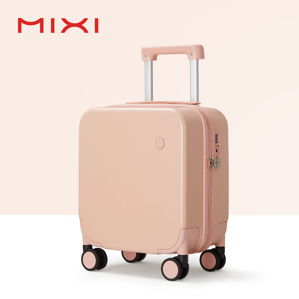 Mixi 14" Mini กระเป๋าเดินทางน้ําหนักเบาCarry On Case Underseatกระเป๋าเดินทางพร้อมฝาครอบป้องกัน M9236