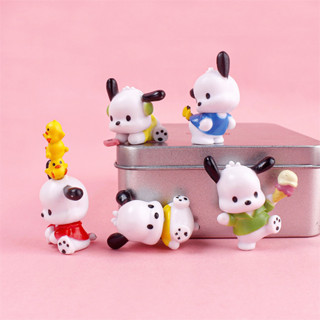 ฟิกเกอร์ PVC รูปการ์ตูนอนิเมะ Myrinki Sanrio Pachacco Kawaii น่ารัก Diy ของเล่นของที่ระลึก ของสะสม สําหรับเด็ก 5 ชิ้น ต่อชุด