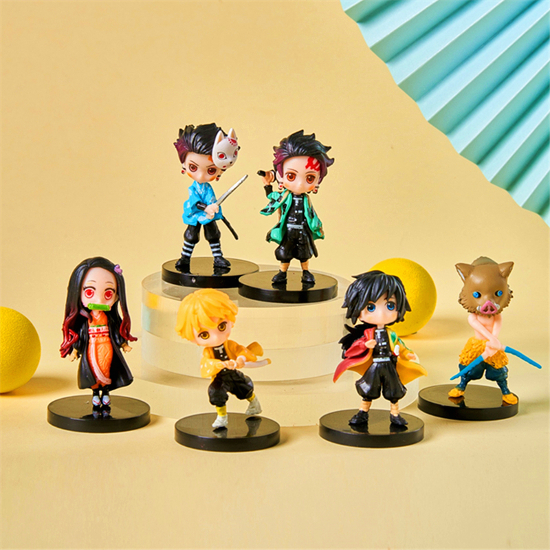 6 ชิ้น / เซต ฟิกเกอร์ Demon Slayer Tanjirou Zenitsu Huntress ฟิกเกอร์ PVC ผู้ใหญ่ เด็ก ของที่ระลึก ของที่ระลึก ญี่ปุ่น อะนิเมะ ของเล่น