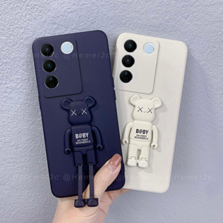 เคสโทรศัพท์มือถือ TPU แบบนิ่ม ลายการ์ตูน มีป็อบอัพ สําหรับ Vivo V27 V27e Pro 5G