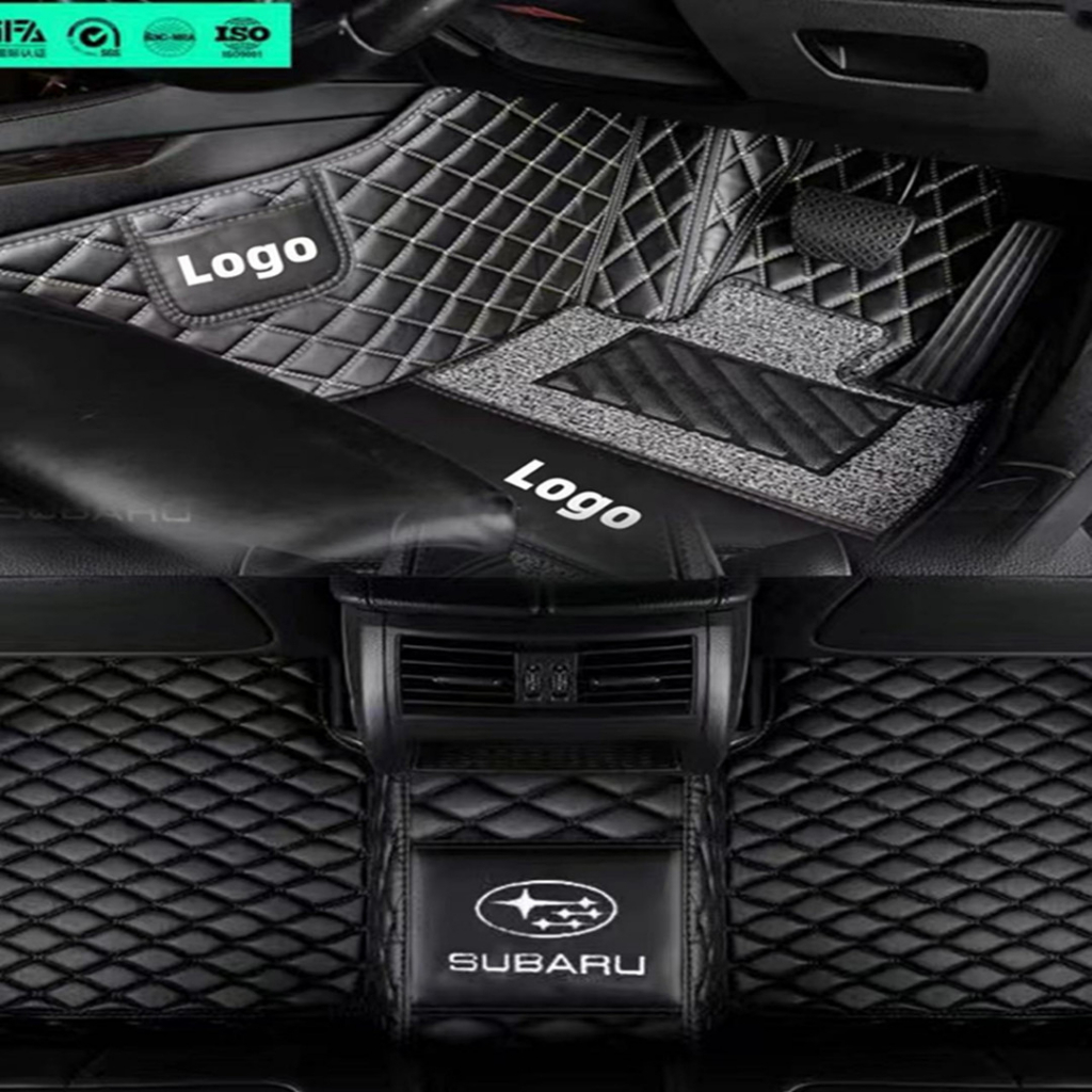 พรมรถยนต์ 6D Subaru car mat XV forester BRZ Outback WRX leather auto floor mat/car carpet
