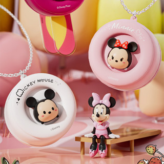 Disney พัดลมคล้องคอ ลายมิกกี้ มินนี่ สตรอเบอร์รี่ หมี สามเกียร์ แบบพกพา ชาร์จ USB