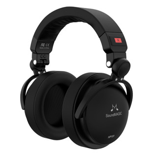 Soundmagic HP151 ชุดหูฟังสเตอริโอ HiFi แบบมีสาย แยกเสียงรบกวน พร้อมสายเคเบิล ถอดออกได้ สีดํา