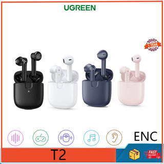 Ugreen HiTune T2 ชุดหูฟังบลูทูธไร้สาย กึ่งอินเอียร์ คุณภาพสูง สําหรับ Huawei Xiaomi vivo ENC
