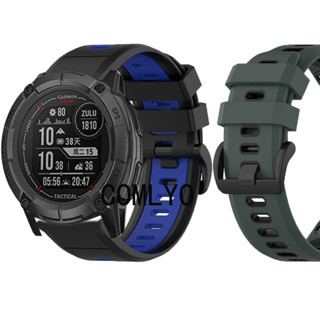 สายนาฬิกาสมาร์ทวอทช์ สําหรับ Garmin Instinct 2X พลังงานแสงอาทิตย์ ยุทธวิธี สายรัดซิลิโคน ปลดเร็ว เข็มขัด พอร์ตชาร์จ ฝาครอบพอร์ตปลั๊ก