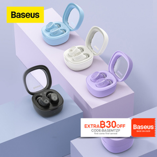 Baseus WM02 หูฟังไร้สาย บลูทูธ TWS 5.3 พร้อมการควบคุมแบบสัมผัส ตัดเสียงรบกวน แบตเตอรี่ทนยาวนาน หูฟังเกมมิ่ง APP Android