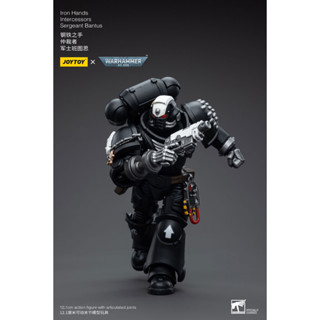 โมเดลฟิกเกอร์ JOYTOY Iron Hands Intercessors Sergeant Bantus 1/18 ของเล่นสําหรับเด็ก