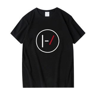 เสื้อยืดแขนสั้น ผ้าฝ้าย พิมพ์ลาย Twenty One Pilots ขนาดใหญ่พิเศษ สําหรับผู้ชาย และผู้หญิง รองรับ 160 กก. ไซซ์ S-6XL 1986E