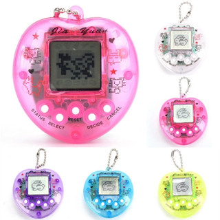 สัตว์เลี้ยงอิเล็กทรอนิกส์ แบบใส Tamagotchi Nostalgic 49 Pets In One Virtual Cyber Digital Pet Toy Pixel Funny Play Toys 2023