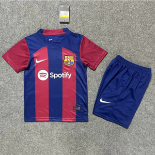 ชุดเสื้อฟุตบอล Barcelona ทีมเหย้า สําหรับเด็ก 2023-24