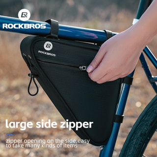 Rockbros กระเป๋าสามเหลี่ยม จุของได้เยอะ 1.5 ลิตร สําหรับติดด้านหน้ารถจักรยาน