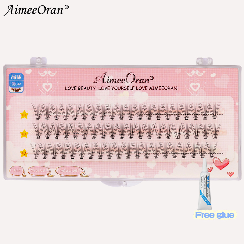 ของแถม 10D/20D/30D/40D 0.10c ขนตาปลอมแต่งหน้ามืออาชีพแต่ละคลัสเตอร์ ขนตาต่อขนตาแต่ละช่อขนตาปลอม ชนิดหนา