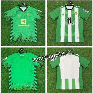 เสื้อกีฬาแขนสั้น ลายทีมชาติฟุตบอล Betis 22 23 ชุดเหย้า 23-24 ชุดเหย้า