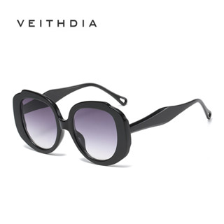 Veithdia ใหม่ แว่นตากันแดด กรอบกลม ขนาดใหญ่ สีแคนดี้ แฟชั่น สําหรับทุกเพศ S21258