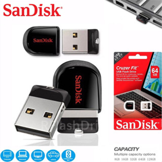 Sandisk แฟลชไดรฟ์ USB 2.0 ความเร็วสูง ขนาดเล็ก 8GB 16GB 32GB 64GB 128GB สําหรับโทรศัพท์มือถือ คอมพิวเตอร์