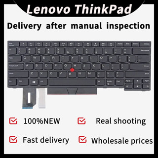 แท้ คีย์บอร์ดโน้ตบุ๊ก สําหรับ Lenovo ThinkPad E480 E485 E490 E495 L380 L390 L480 R480 T480S L490 T490 T495 01YP280 01YP400