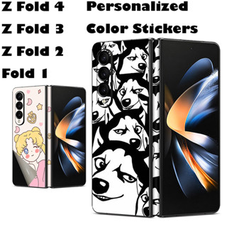 Z Fold 4 ฟิล์มกันรอย เต็มจอ สําหรับ Samsung Galaxy Z Fold 4 Z Fold 3 Z Fold 2 Fold 1 ฟิล์ม การ์ตูน หินอ่อน ป้องกันด้านหลัง ห่อ บางพิเศษ สติกเกอร์โทรศัพท์มือถือ