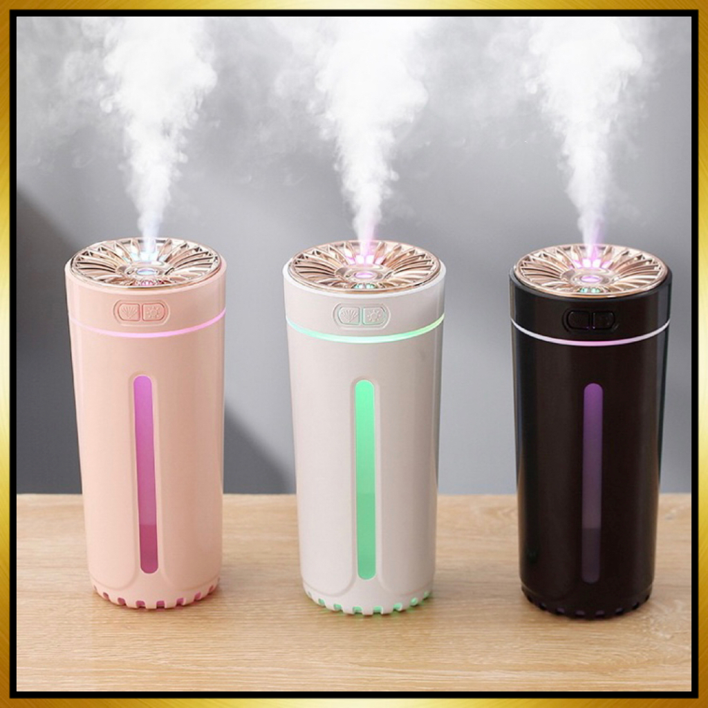 GUANHUA เครื่องทําความชื้นในรถยนต์ สเปรย์น้ํามันหอมระเหย แบตเตอรี่ ชาร์จ usb ไฟตัดหมอก บรรยากาศ ขนาดเล็ก รถฟอกอากาศ