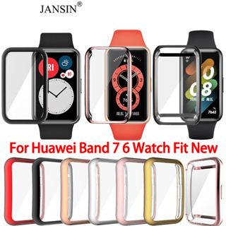 แหล่งขายและราคาเคส Huawei Band 7 6 เคสใส TPU นิ่มคลุมหน้าจอ สำหรับ Huawei Watch Fit New นาฬิกาสมาร์ท Smart Watch Caseอาจถูกใจคุณ