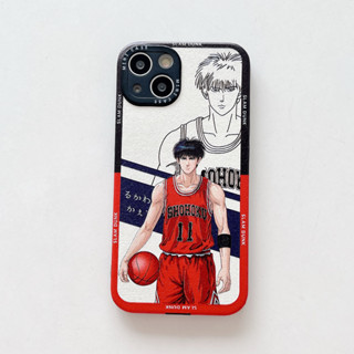 เคสโทรศัพท์มือถือหนัง กันกระแทก ลายการ์ตูนสแลมดังก์ สําหรับ iPhone 14Promax 14Pro 14 13Promax 13Pro 13 12 12Promax 11