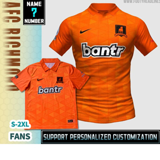 Afc Richmond 23-24 [Fan Version] Away เสื้อยืด ลายฟุตบอล คุณภาพสูง ไซซ์ S-2XL