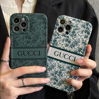 เคสโทรศัพท์มือถือนิ่ม ลายการ์ตูนโลโก้ GG Gucc1 ดอกไม้ แนวสตรีท สําหรับ iPhone14 14pro 14promax iPhone13 13pro 13promax iPhone12 12pro 12promax iPhone11 11promax x xs