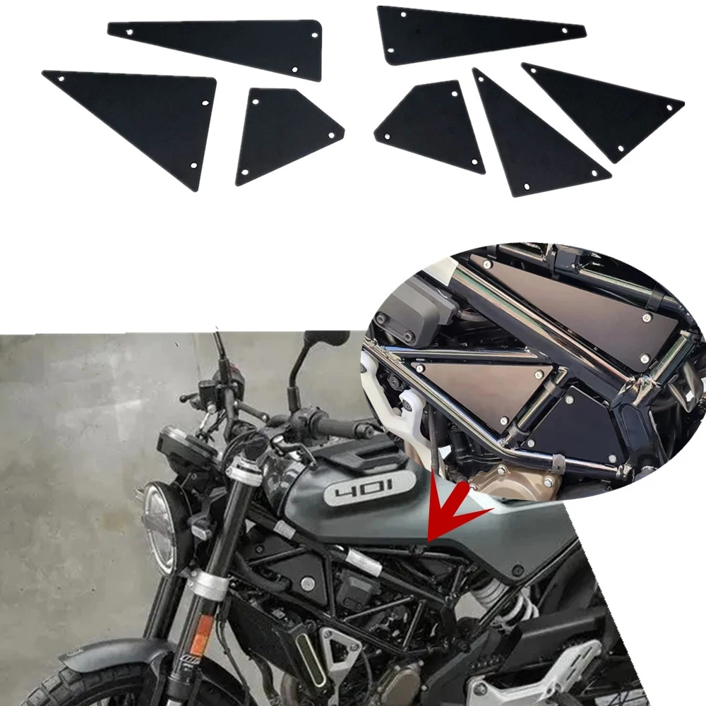 สําหรับ Husqvarna 401 Svartpilen 401 Svartpilen 250 Vitpilen 401 2020 2021 2022 2023 รถจักรยานยนต์กรอบ Guard ฝาครอบด้านข้าง Trim