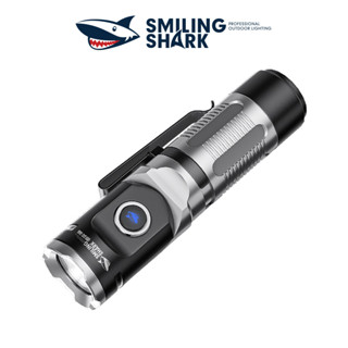 SmilingShark SDES15 ไฟฉาย LED มินิไฟฉาย P9 5500LM ไฟฉายพกพา 16340 ชาร์จ USB Small Pocket