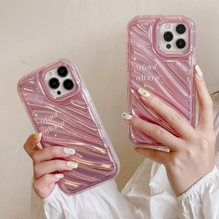 เคสโทรศัพท์มือถือ TPU แบบนิ่ม ลายเลเซอร์ สําหรับ iphone 14 Pro Max 13 Pro Max 12 Pro Max