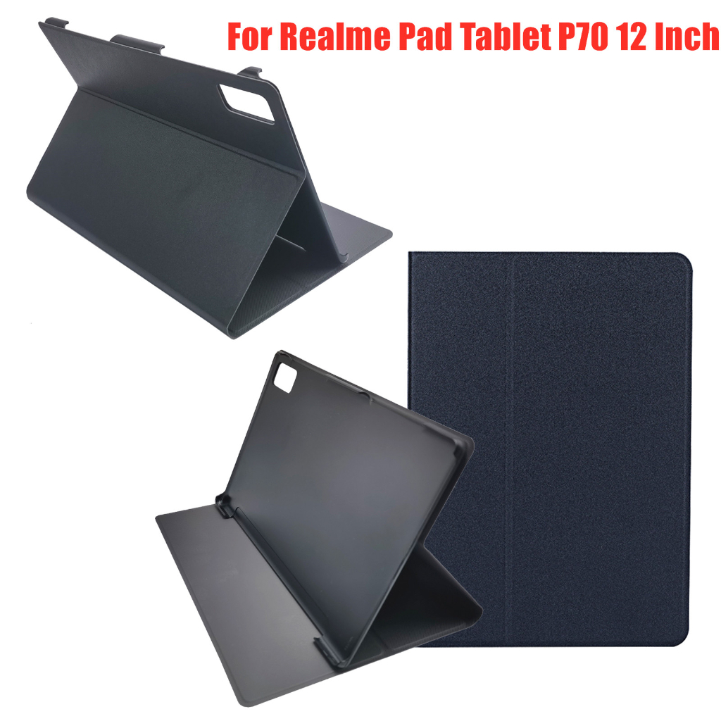 เคสแท็บเล็ตหนัง PU แบบตั้งได้ สําหรับ Realme Pad Tablet P70 12 นิ้ว Android 11