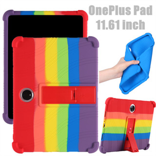 OnePlus One Plus Pad 11.61" 2023 Cover Tablet Shockproof Soft Silicone Adjustable Stand Case