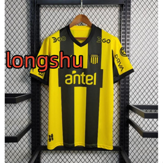 เสื้อกีฬาแขนสั้น ลายทีมชาติฟุตบอล Penarol 23 24 ชุดเหย้า ขนาด S-XXL