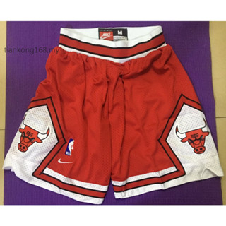 ใหม่ กางเกงบาสเก็ตบอลขาสั้น ผ้าตาข่าย ปักลาย Chicago Bulls Dennis Rodman michael DeRozan Scottie Pippen สีแดง สําหรับผู้ชาย