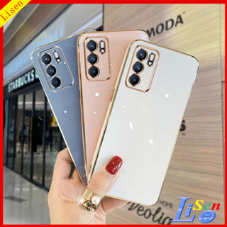 เคส Oppo Reno6 5G เคส Oppo A16 เคส Oppo Reno 6Z 5G Reno5 A94 A93 เคสโทรศัพท์มือถือ ขอบตรง ป้องกันเลนส์ สําหรับ ZBB