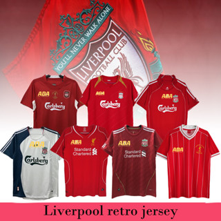 เสื้อกีฬาแขนสั้น ลายทีมชาติฟุตบอล Liver-pool LFC 81 84 04 05 05 06 07 06 08 2010 14 15 ชุดเยือน สไตล์เรโทร สําหรับผู้ชาย