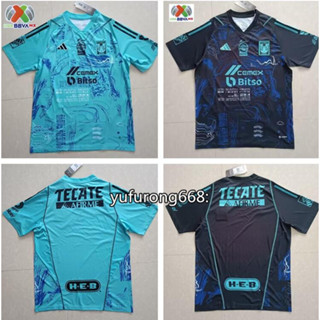 เสื้อกีฬาแขนสั้น ลายทีมชาติฟุตบอล Tigres UANL 23 24 ชุดเหย้า