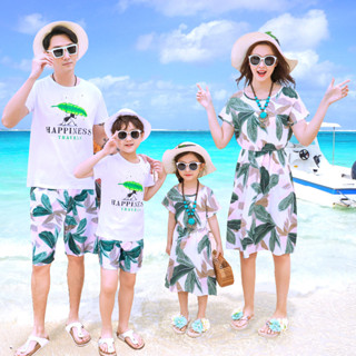 เสื้อยืด พิมพ์ลาย Mom And Me Terno Man สไตล์เกาหลี เหมาะกับเดินชายหาด สําหรับผู้ชาย และผู้หญิง ไซซ์ S - 4XL