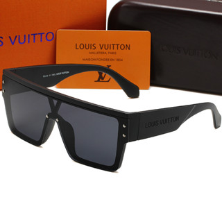 LV แว่นตากันแดด กรอบยาว ป้องกันรังสียูวี สําหรับผู้ชาย และผู้หญิง uv400