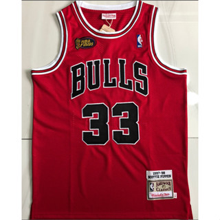 Premium version nba Chicago Bulls No. 33 Pippen red  97-98 basketball jersey