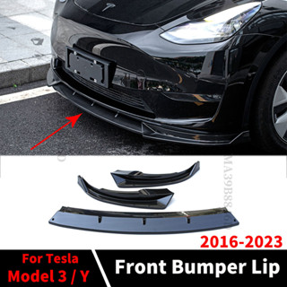 ฝาครอบสปอยเลอร์กันชนหน้า อุปกรณ์เสริม สําหรับ Tesla Model 3 Model Y 2016-2023