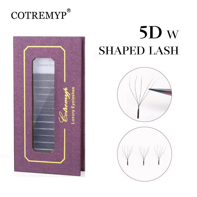 COTREMYP YY/W ขนตาปลอม 3D 4D 5D Eyelash Bundle W ขนาด 8-15 มม.ขนตาปลอม