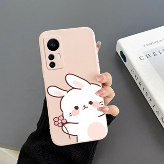 เคสโทรศัพท์มือถือ Tpu ขอบตรง ลายกระต่าย สําหรับ Xiaomi 12 Xiaomi 12lite Xiaomi 11T Xiaomi 11TPRO Xiaomi Mix4 Xiaomi 6