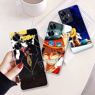 เคสโทรศัพท์มือถือแบบนิ่ม ใส กันกระแทก ลายการ์ตูนอนิเมะ หลากสี สําหรับ Realme C55 RealmeC55