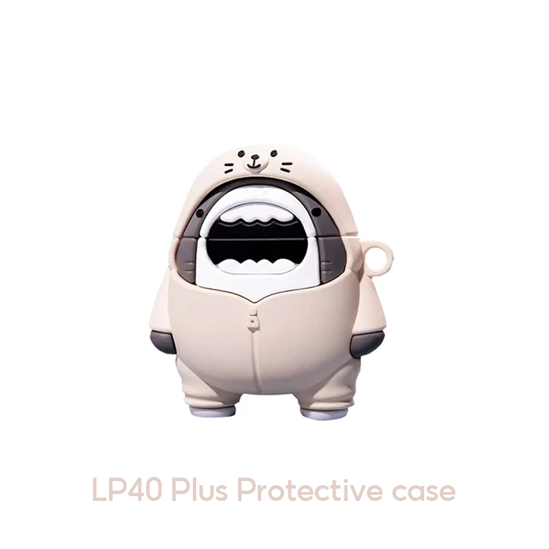 Lenovo LP40 Plus ต้นฉบับการ์ตูนน่ารักซิลิกาเจลคู่กันกระแทกเคสฝาครอบป้องกัน